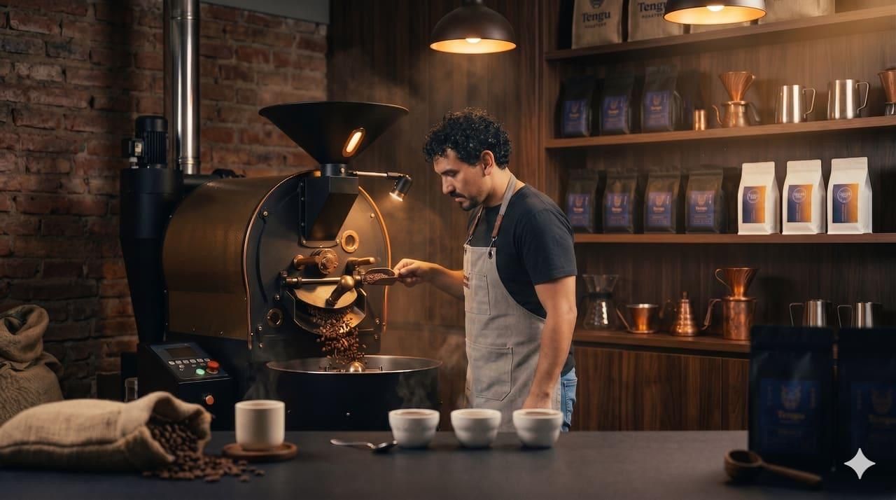 El tueste artesanal del café: especialista junto al tostador